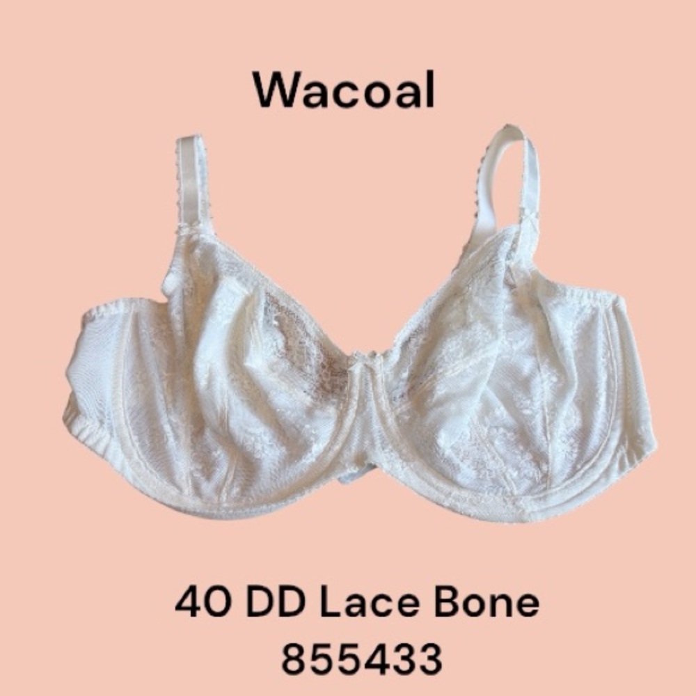 Wacoal Bone Lace Underwire Bra with Adjustable Straps Full Coverage